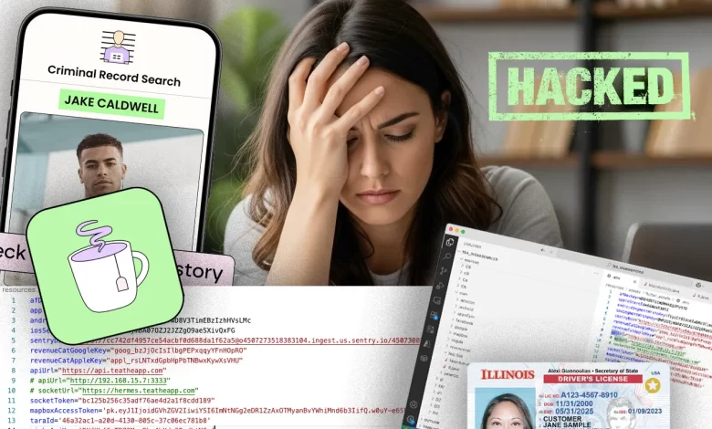 Взлом и утечка в приложении Tea app